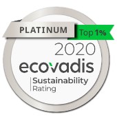 Reconhecido desde 2012 com uma classificação CSR Gold Star, a pontuação mais alta na avaliação de desempenho ambiental, social e ética da EcoVadis