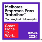 Selo de Certificação - Melhores Empresas Para Trabalhar em T.I. no Brasil em 2024